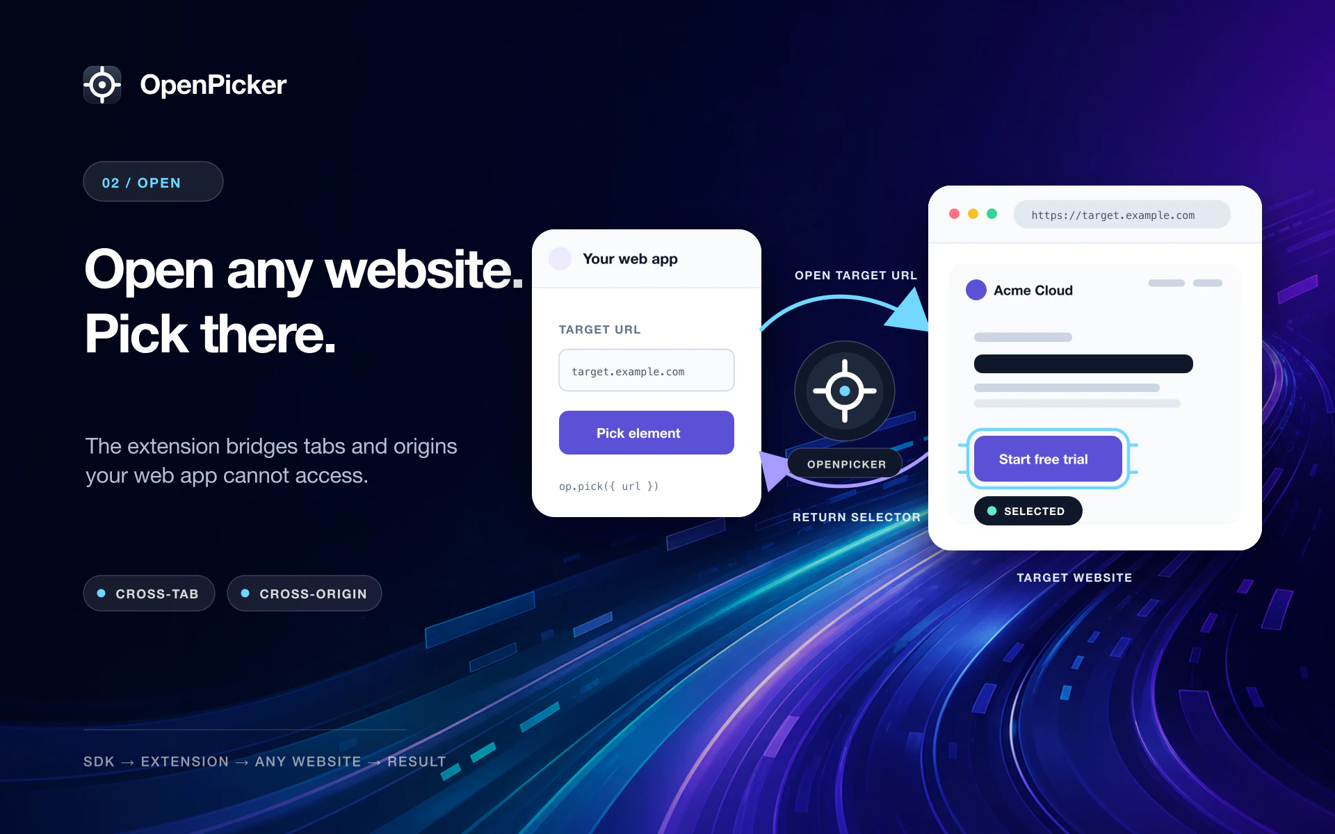 Open any website and pick there